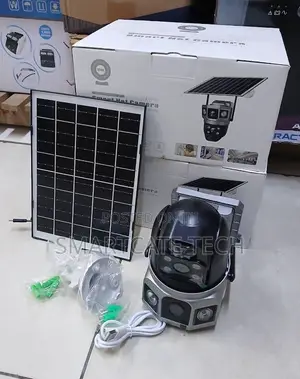 Kamera ya Usalama ya V380 Pro 4G Dual Lens Solar PTZ