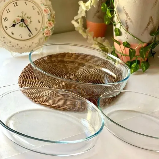 Glass Oval Baking Dish Set (2 Pcs, 1.6/2.4L) - 1