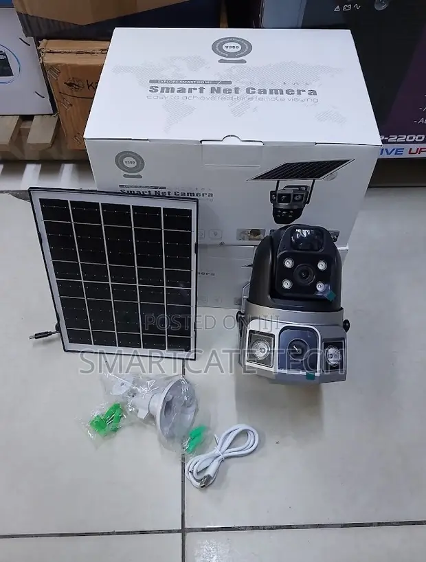 Kamera ya V380 Pro 4G Solar PTZ yenye Dual Lens - 1