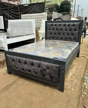Superior Beds 5x6 Charcoal Grey Mocket Bed