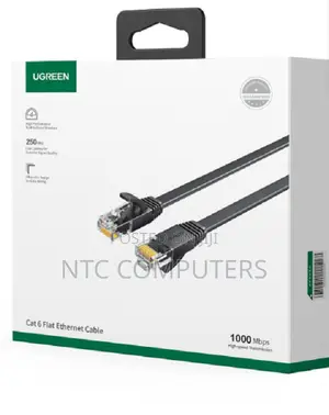 UGREEN Cat6 U/UTP Cable ya Ethernet 10m - Nyeusi