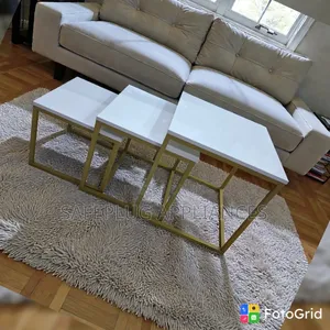 Meza za Kahawa za Amani za Kukunja - Seti ya Kisasa ya Kuokoa Nafasi