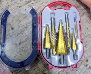 6-Piece HSS Titanium Step Drill Bit Set
