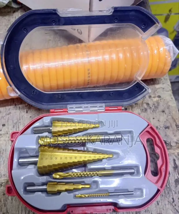 HSS Step Drill Bit Set with Drill & Tap Bits - 1