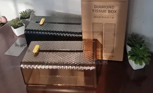 Elegant Diamond Wall-Mounted Tissue Box