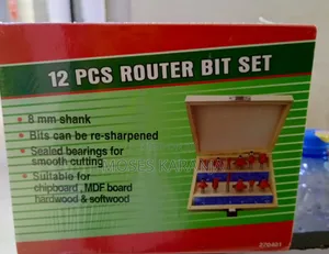 Seti ya Vipande 12 vya Router 8mm kwa Mbao