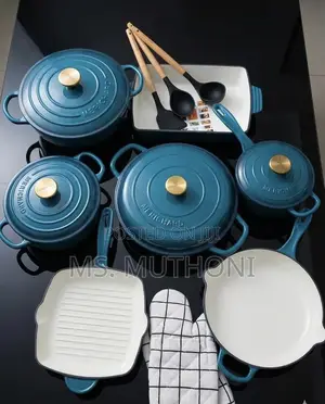 S.Jade Enameled Cast Iron Dutch Oven Cookware Set