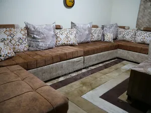 Seti ya Sofa ya U ya Kisasa ya Viti 11 (Brown)