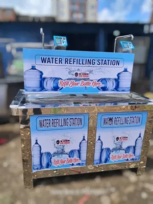 Stainless Steel Water Refilling Station - Commercial Use