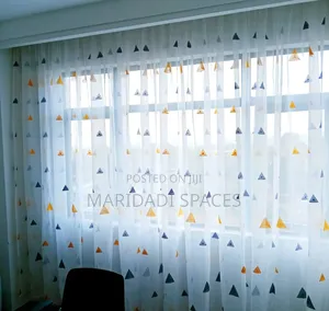 Sheer Pazia za Maua za Multi-Flowered kwa Madirisha