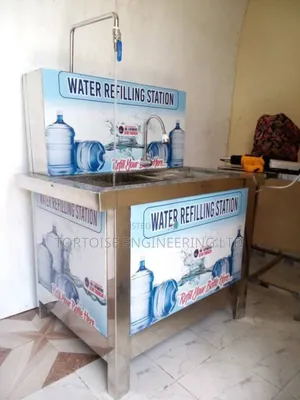 Stainless Water Refilling Station with Bottle Rinser
