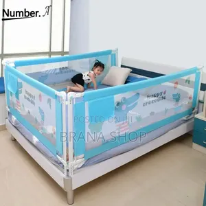 Kizuizi cha Reli cha Kitanda cha Toddler Kinachoweza Kurekebishwa - Bluu