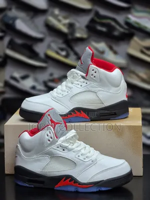 Viatu vya Michezo vya Air Jordan 5 Retro 'Fire Red' vya Mbuni
