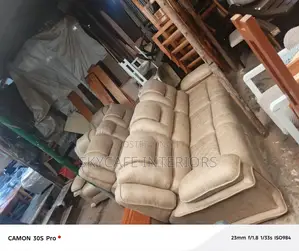 7-Seater Leather Semi-Recliner Sofa
