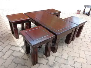 Mvule Hardwood Coffee Set