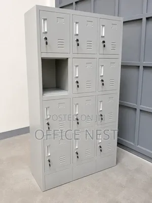 Kabati la Metal la Locker lenye Milango 12 na Vifunguo