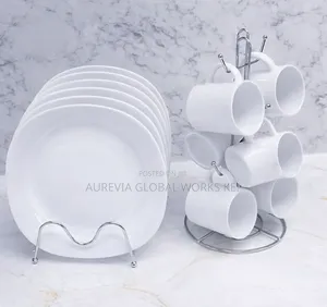 12 Pcs Dinnerware Set - 6 Cups, 6 Plates