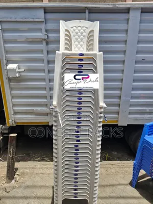 Kenpoly White Armless Plastic Chair