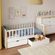 Durable Wooden Crib Bed for Babies and Toddlers - 4