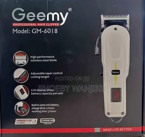 Geemy Cordless Hair Clipper ya Professional