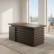 Golden Modern 1400mm Executive Office Desk - 5