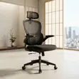 Kiti cha Ofisi cha Ergonomic Orthopedic - Kitambaa Nyeusi - 2
