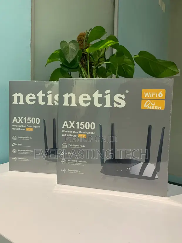 Netis NX10 AX1500 Wi-Fi 6 Dual Band Gigabit Router - 1