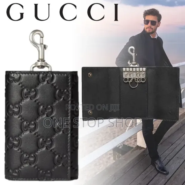 Gucci Monogram Leather Key Hook Casing - 1
