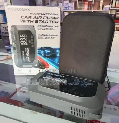 Euromax EMK3 Portable Car Jump Starter with Air Compressor - 1