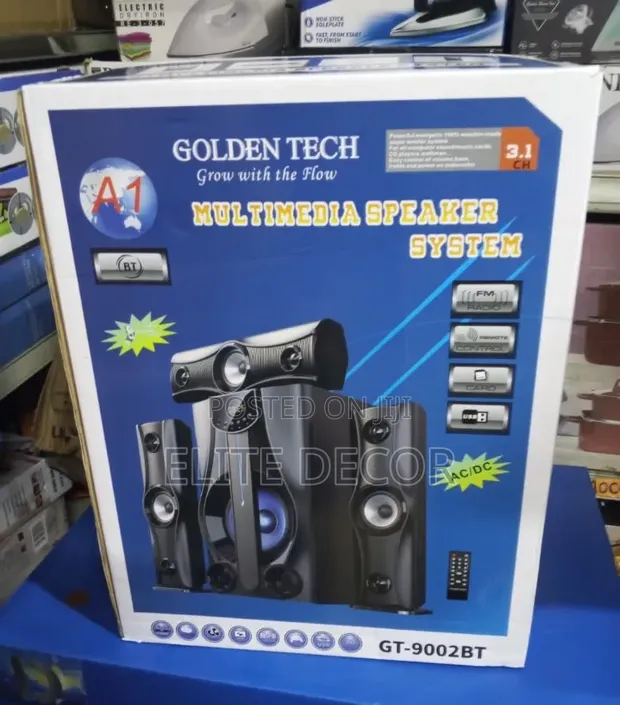 Golden Tech GT-9002BT 3.1CH Bluetooth Multimedia Speaker - 1