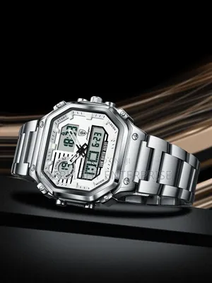 Poedagar 993 Dual Time Water Resistant Watch ya Wanaume