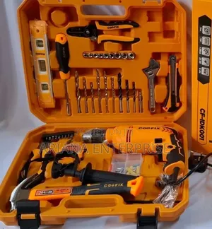 Coofix 114-Piece Impact Drill na Seti ya Zana
