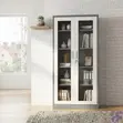Two-Door Rust-Resistant Steel Glass Cabinet - 3