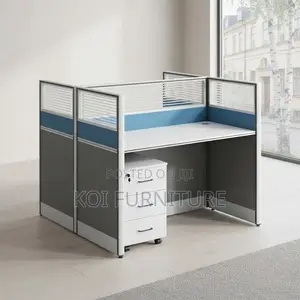 Two-Way Blue Modern Ergonomic Office Workstation