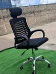 Kiti Kipya cha Ofisi chenye Headrest na Kiti Kinachoweza Kurekebishwa - 2