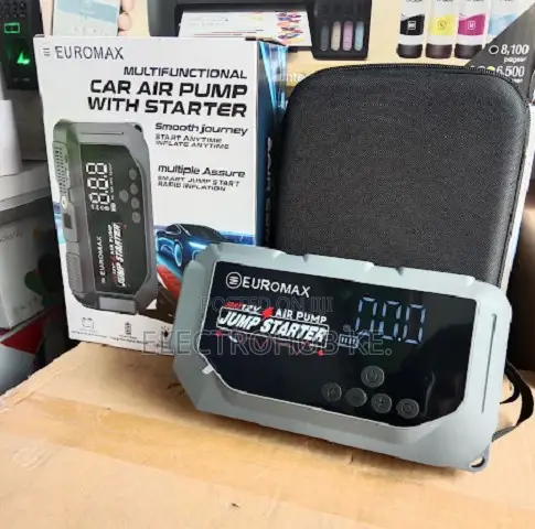Euromax EMK3 Jump Starter na Tyre Compressor Zote kwa Moja - 1
