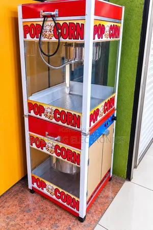 2-in-1 Popcorn Machine with Storage Cabinet