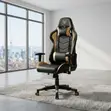 Ergonomic High Backrest Leather Office Chair - 4