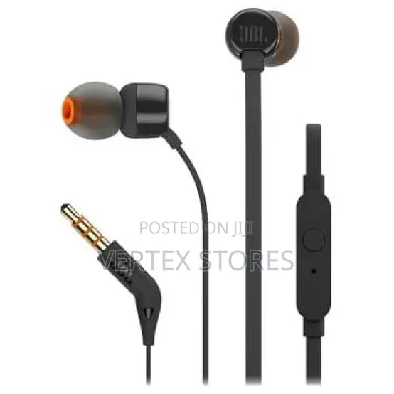 JBL Tune 110 Earphones Zinazotumia waya - Nyeusi - 1