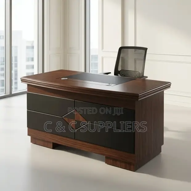 1.2m Executive Desk - Brown - 1