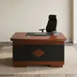 1.2m Executive Desk - Brown - 3