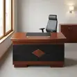 1.2m Executive Desk - Brown - 5