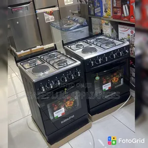Globalstar 50x55 3+1 Cooker - Nyeusi, Oven ya Umeme