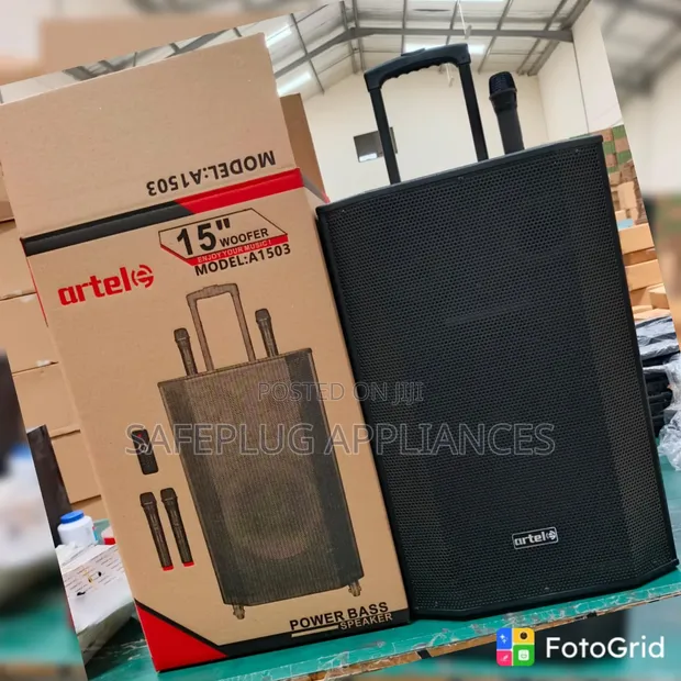 Artel A1503 15'' Trolley Speaker ya Kuchaji na Bluetooth - 1