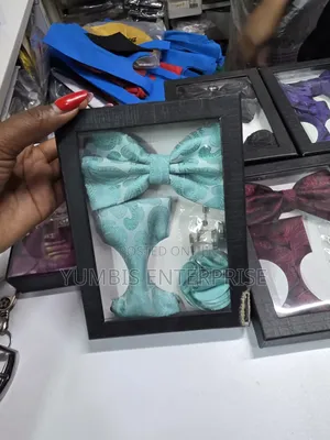 Set ya Bowtie 4 kwa 1 Rangi ya Mint Green