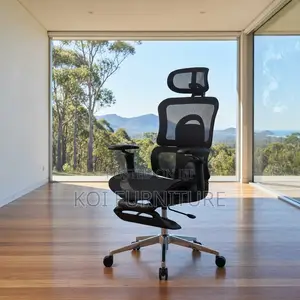 Executive Orthopedic Office Chair with Footrest