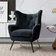 Kiti cha Mkono cha Velvet - Rangi ya Kahawia - 4