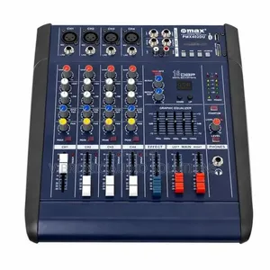 Max 4CH Mixer na Amplifier, DSP Effects, MP3, USB, Bluetooth