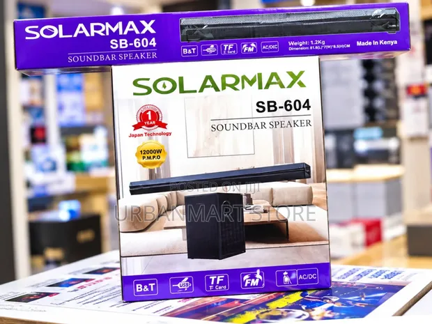Solarmax SB-604 Soundbar Speaker System Mpya - 1
