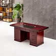 Meza ya Mkurugenzi ya Mahogany - 120cm - 2